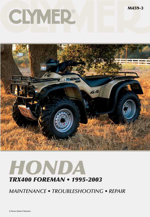 honda foreman 400 repair manual