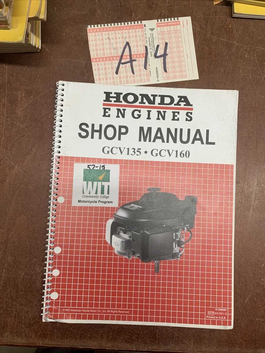 honda gcv160 engine repair manual