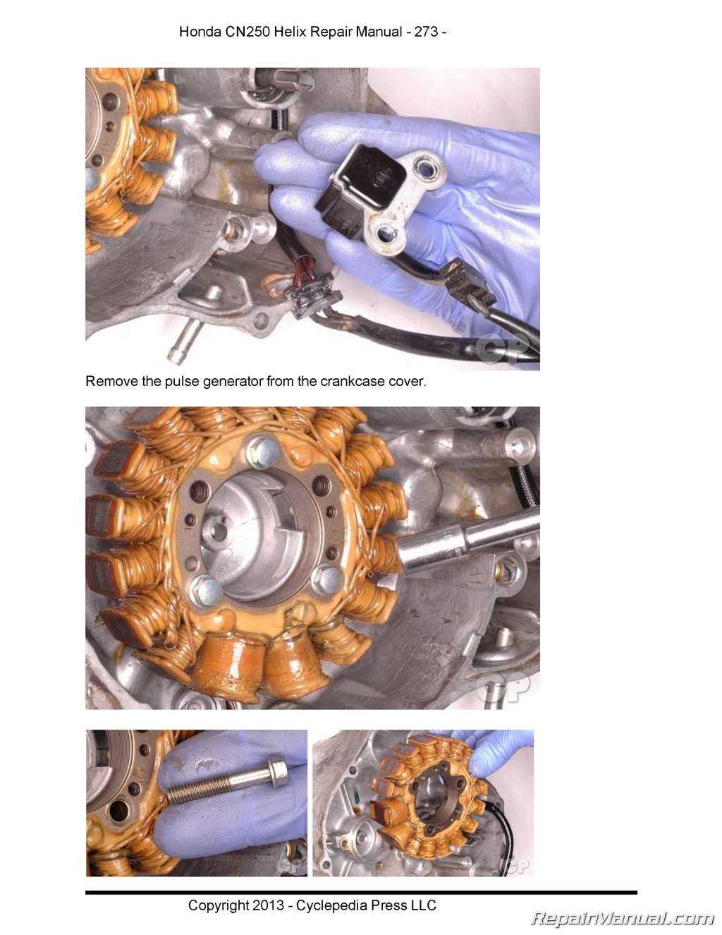 honda helix repair manual