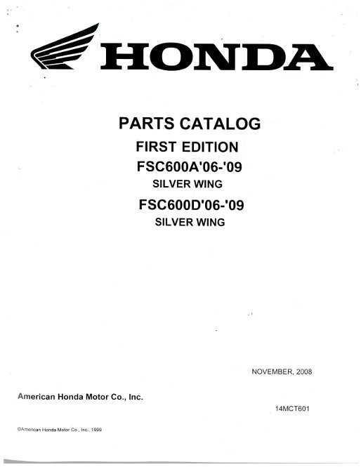 honda silverwing repair manual