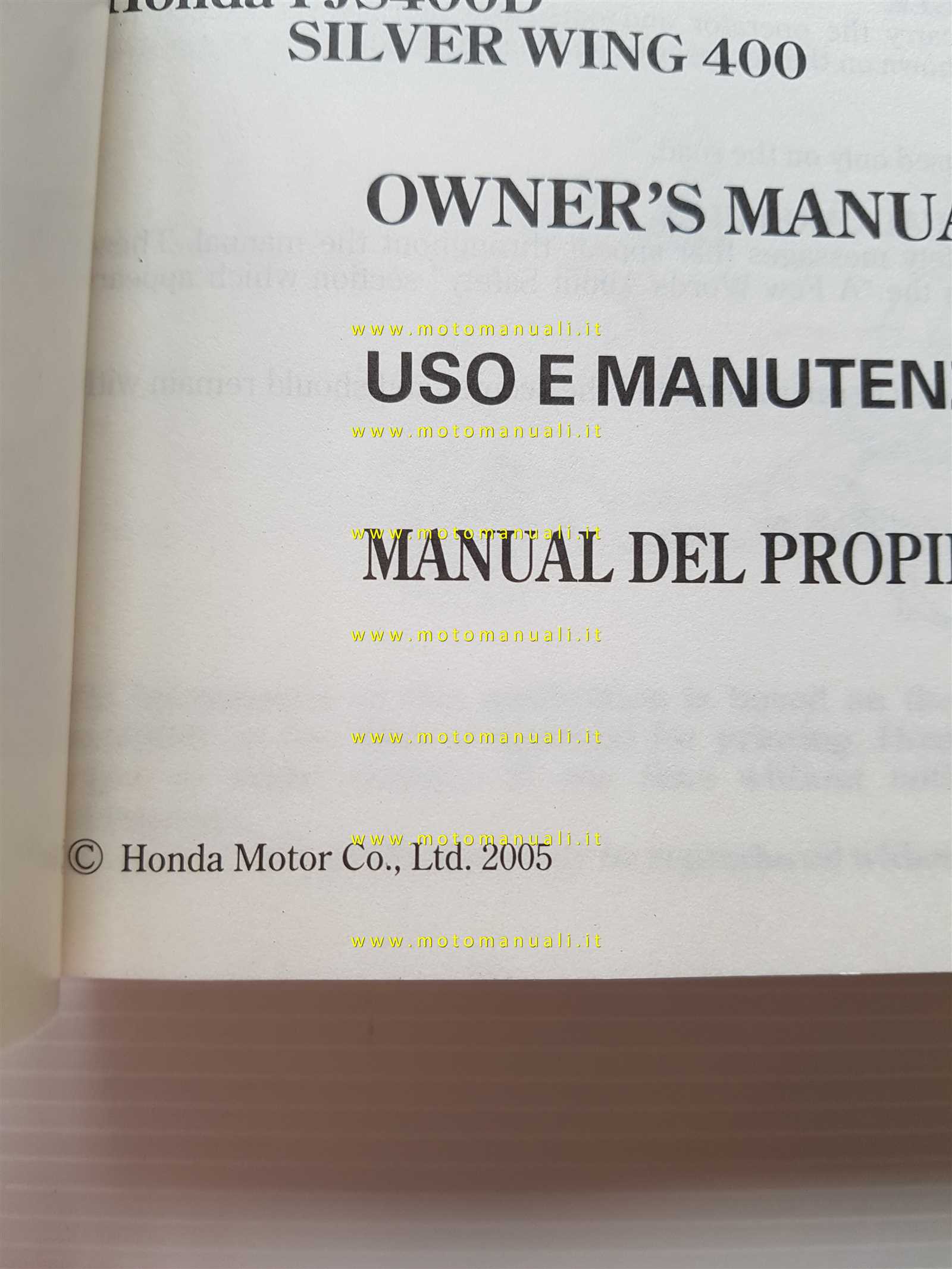 honda silverwing repair manual