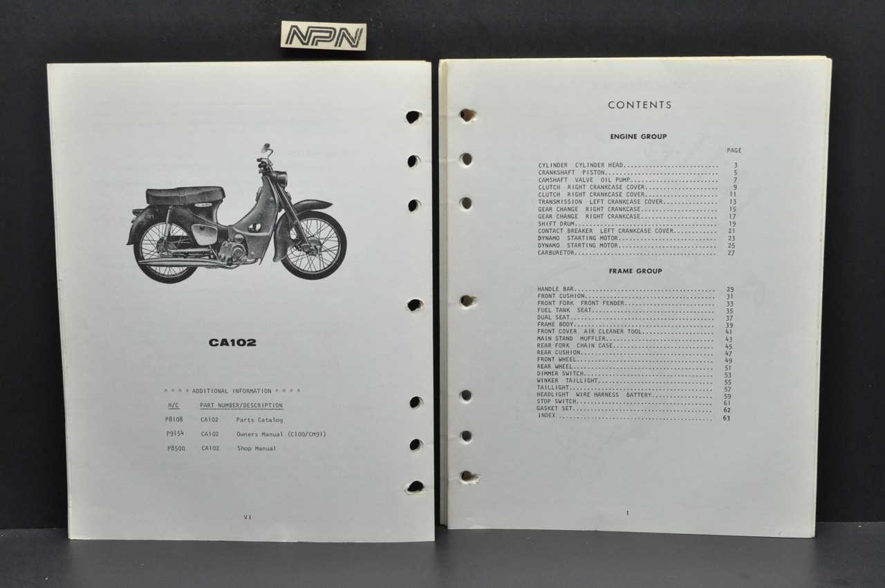 honda super cub repair manual