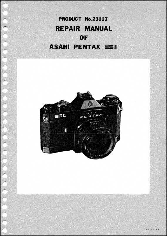 pentax spotmatic repair manual