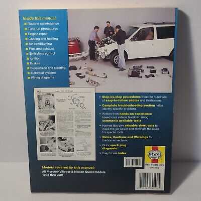 1996 mercury villager repair manual