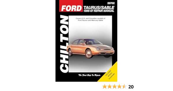 chilton ford taurus repair manual