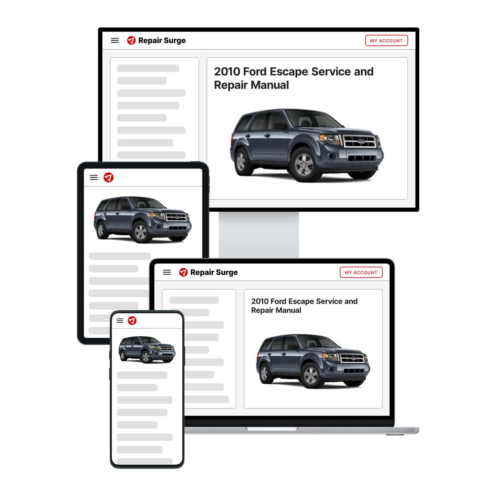 2012 ford escape repair manual