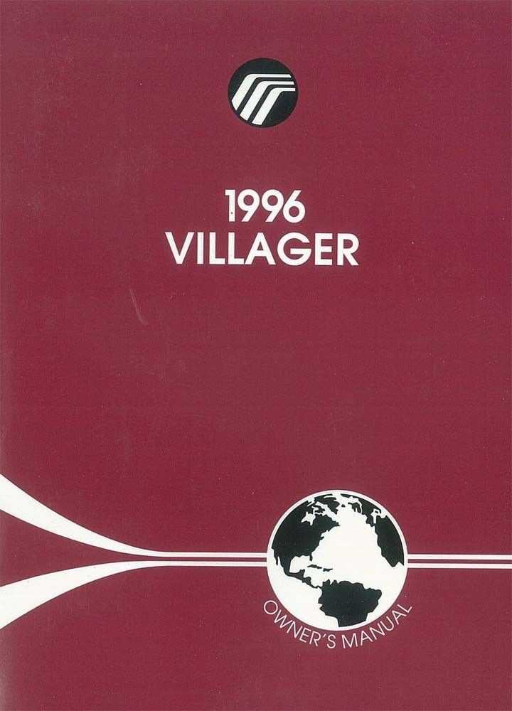 1996 mercury villager repair manual