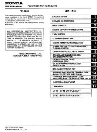 honda outboard motor repair manual