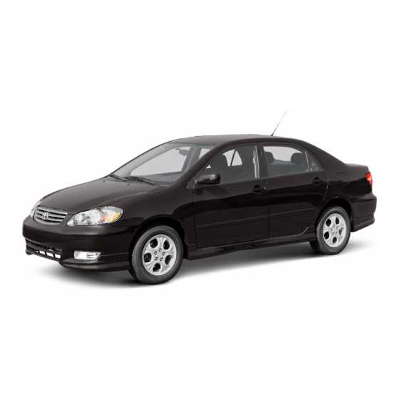 toyota corolla 2004 repair manual