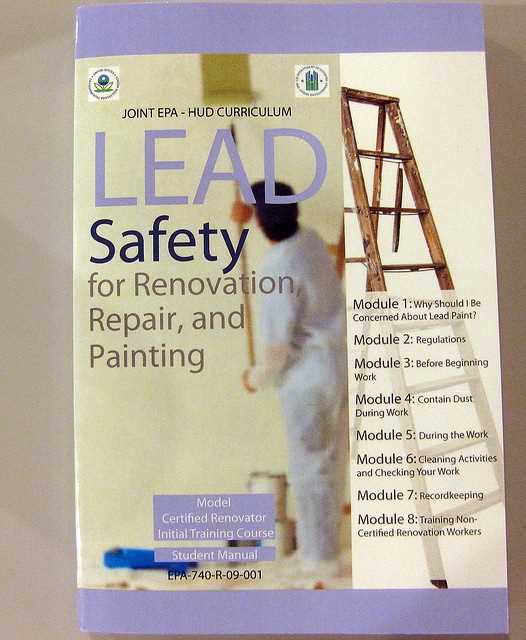 lead safety for renovation repair and painting student manual