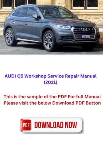 2011 audi q5 repair manual