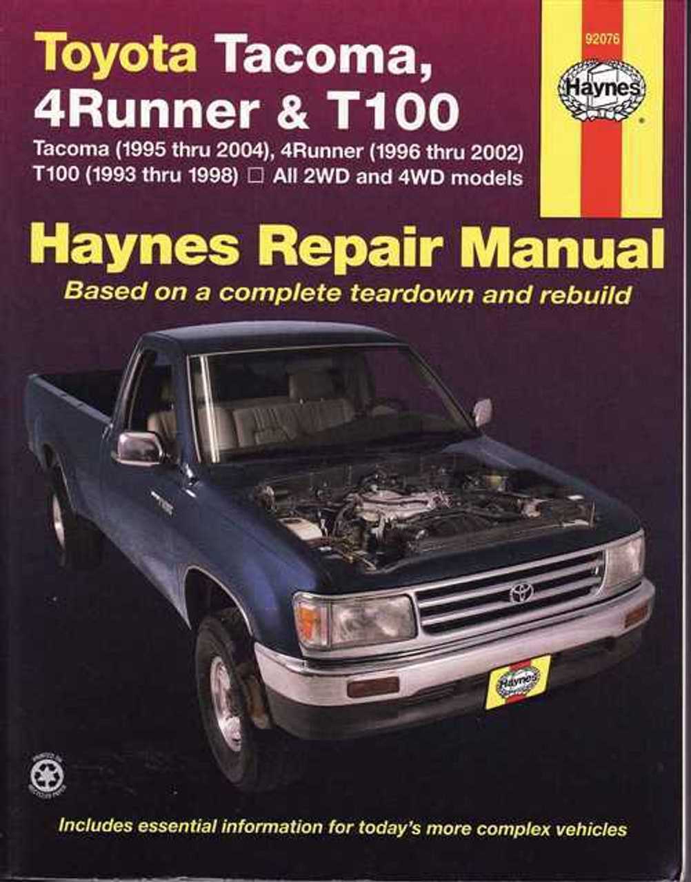 2004 toyota 4runner repair manual