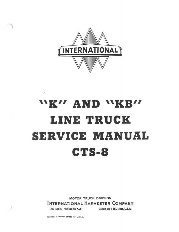 international truck repair manuals