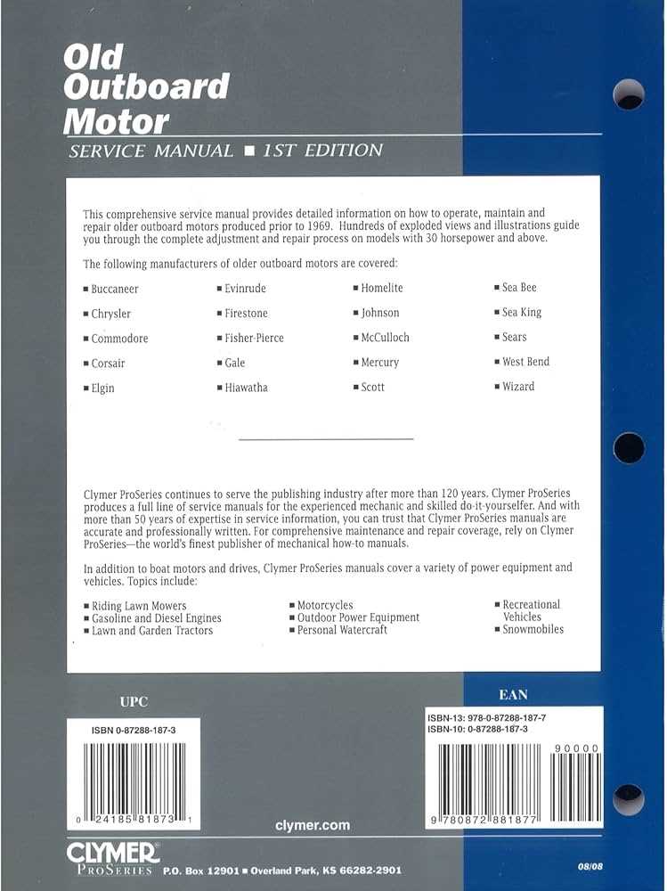 chrysler outboard motor repair manual