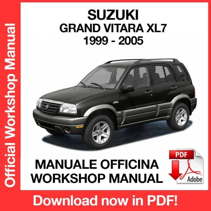 2001 suzuki grand vitara repair manual