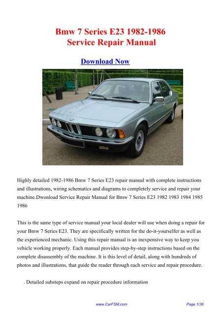 bmw factory repair manual