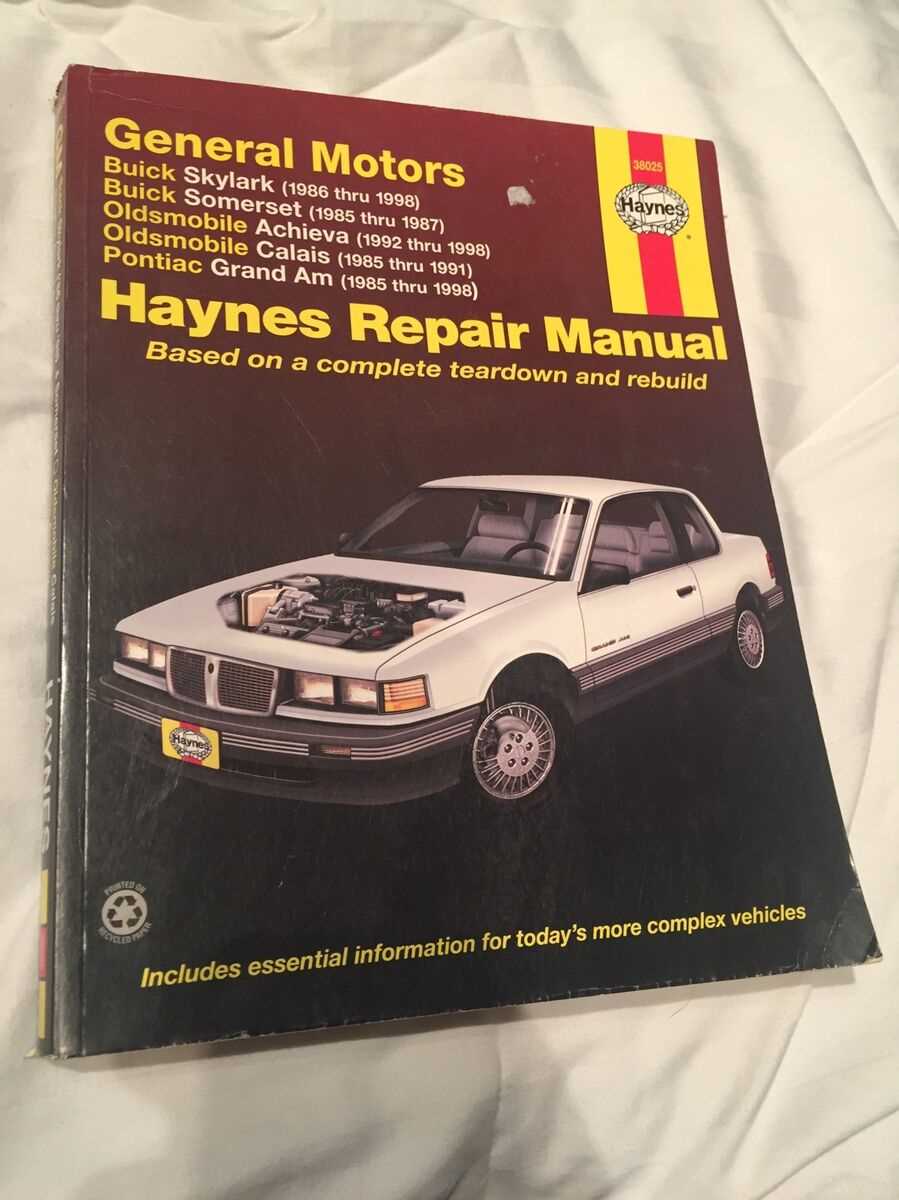 pontiac grand am repair manual