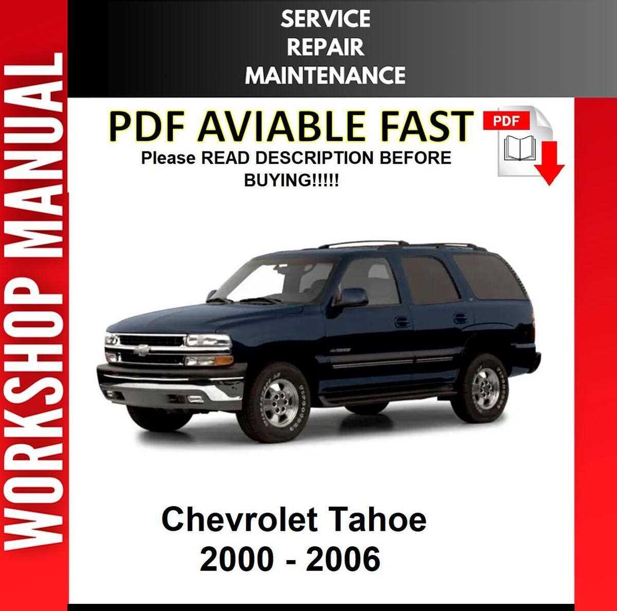 2001 chevy tahoe repair manual