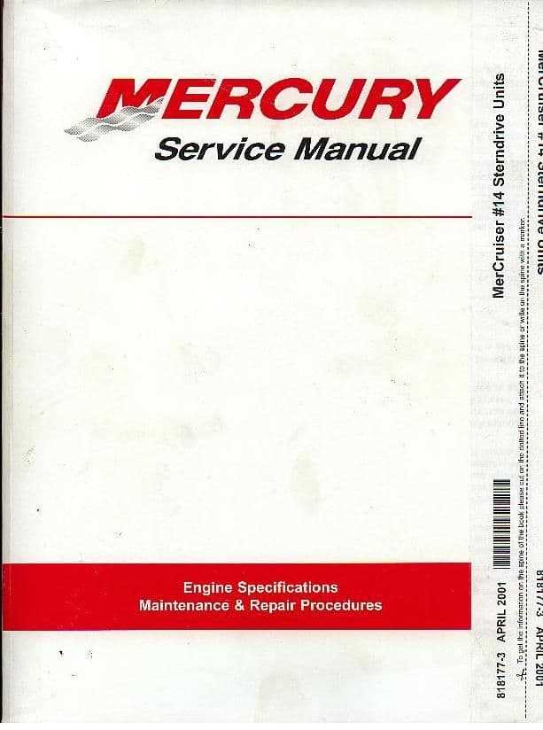 mercruiser sterndrive repair manual