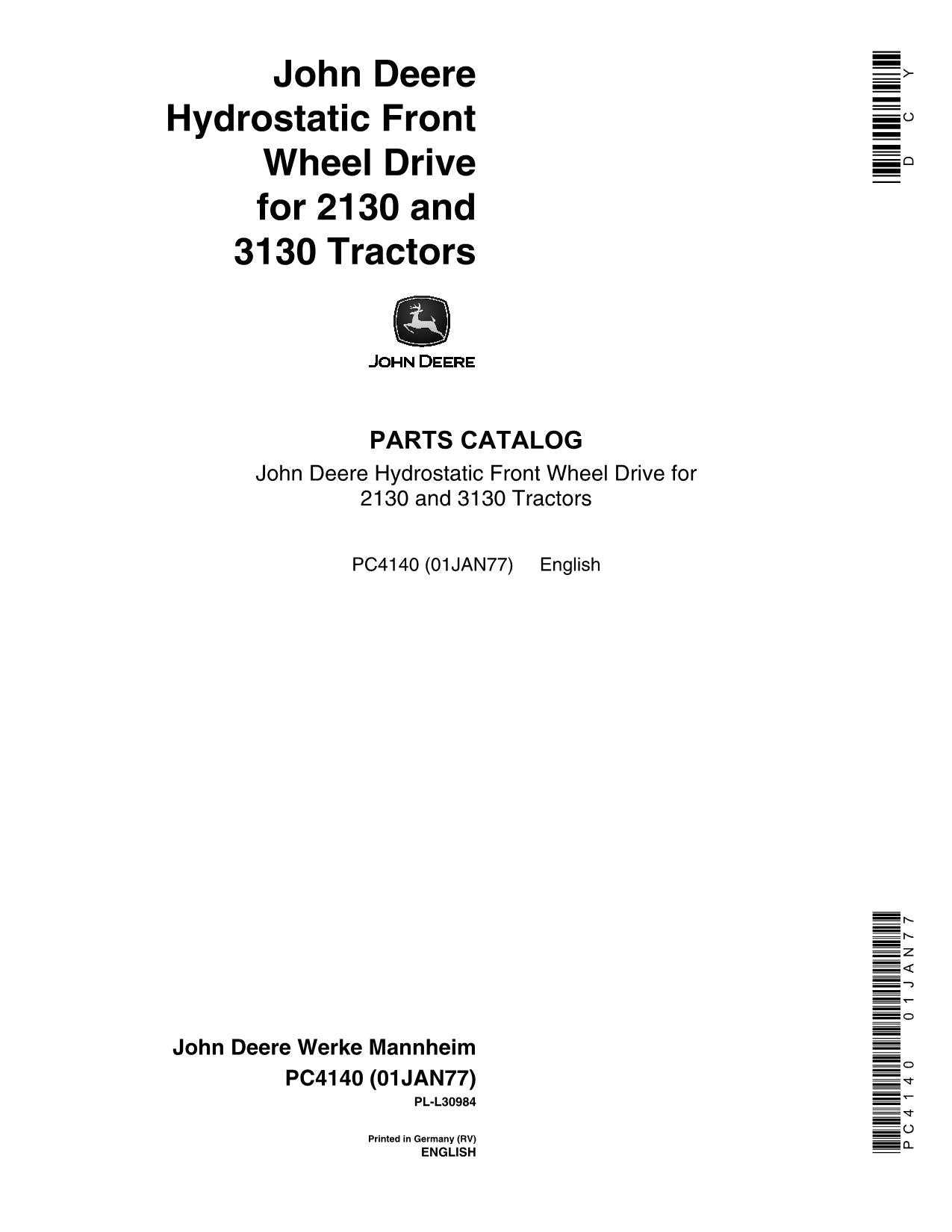 john deere 2130 repair manual