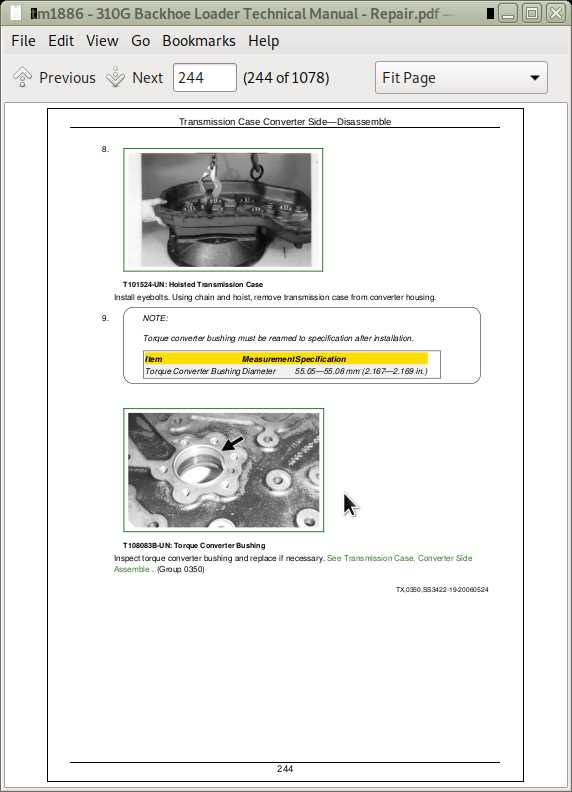 john deere 310g repair manual