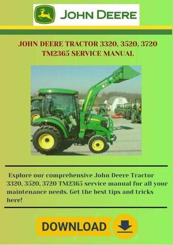 john deere 3720 repair manual