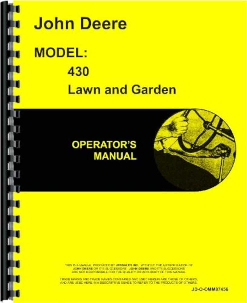 john deere 430 diesel lawn tractor repair manual