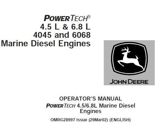 john deere 6068 engine repair manual