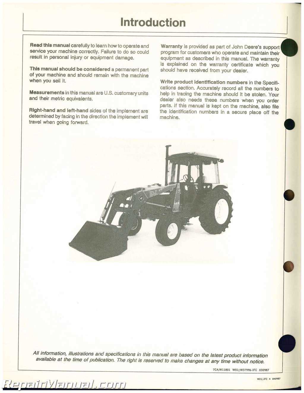 john deere 6430 repair manual