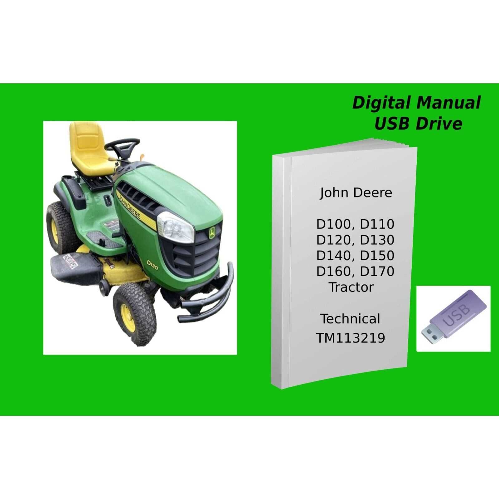 john deere d110 repair manual