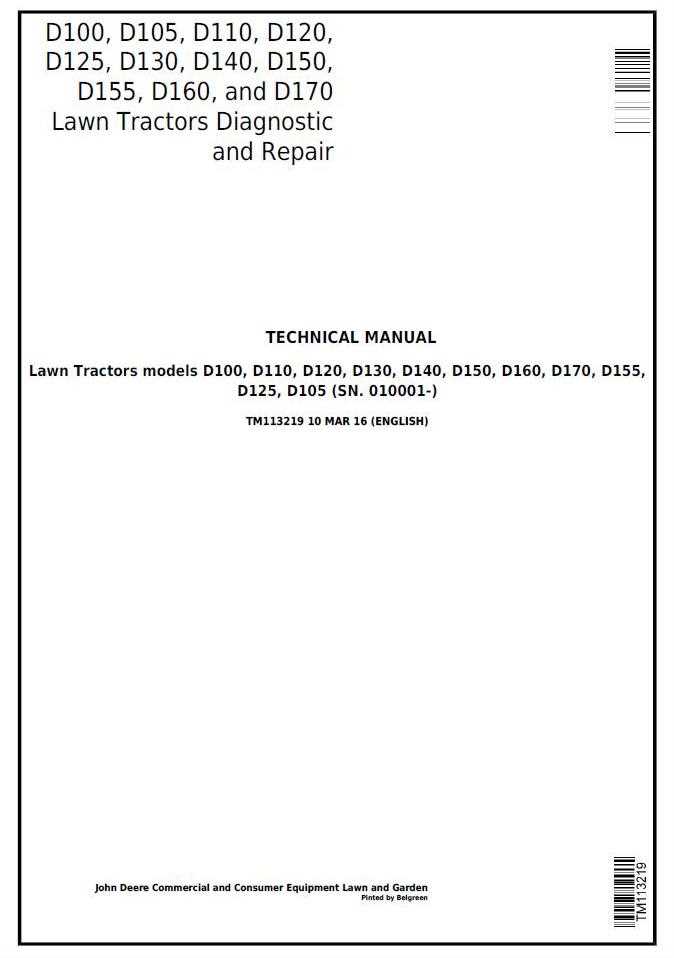 john deere d140 repair manual