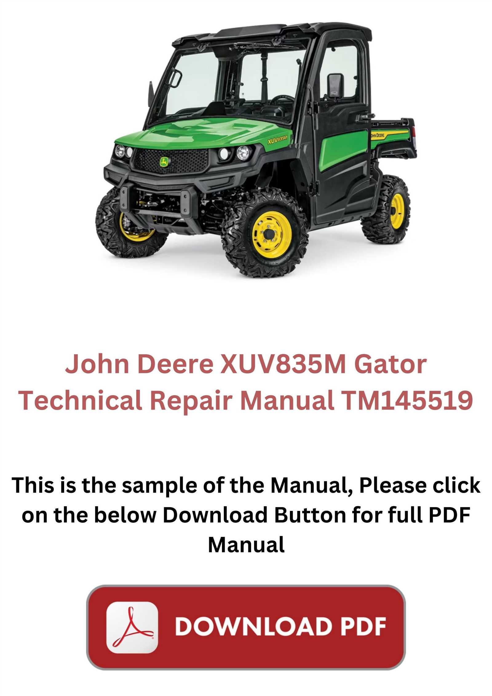 john deere gator repair manual