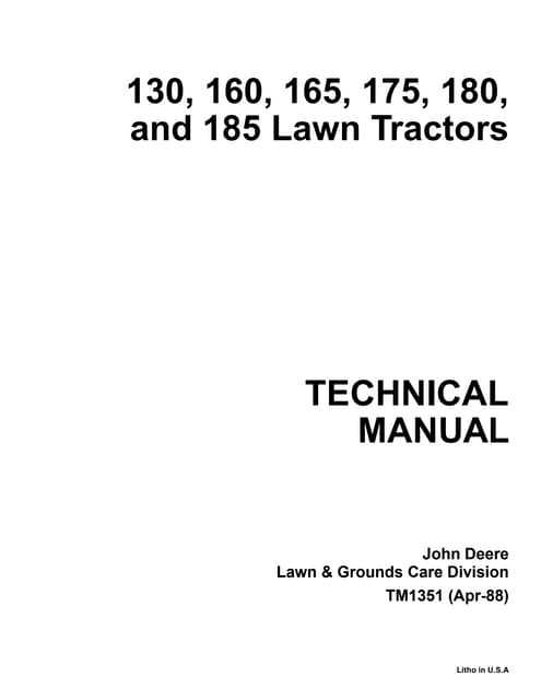 john deere lt180 repair manual