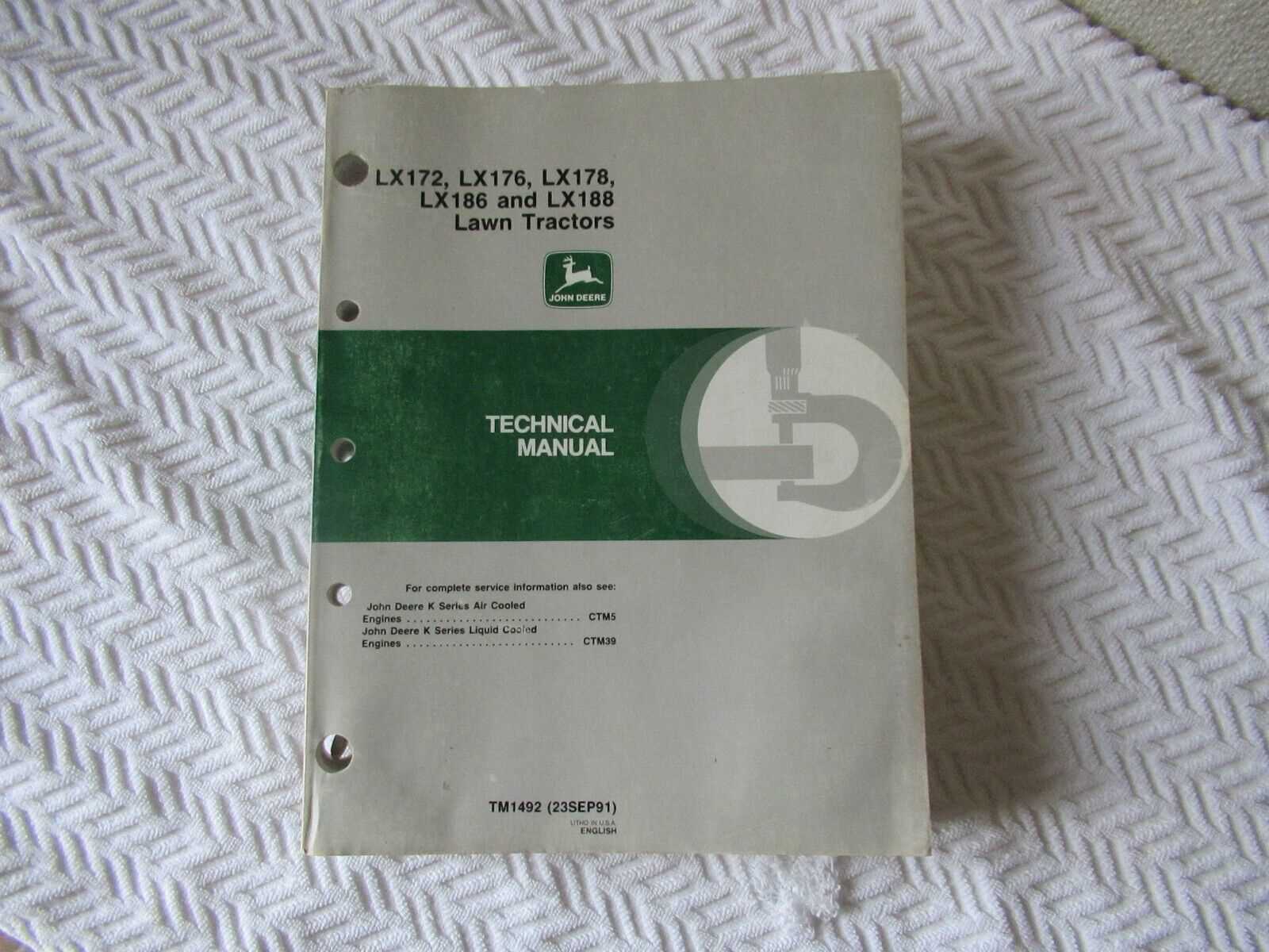 john deere lx172 repair manual