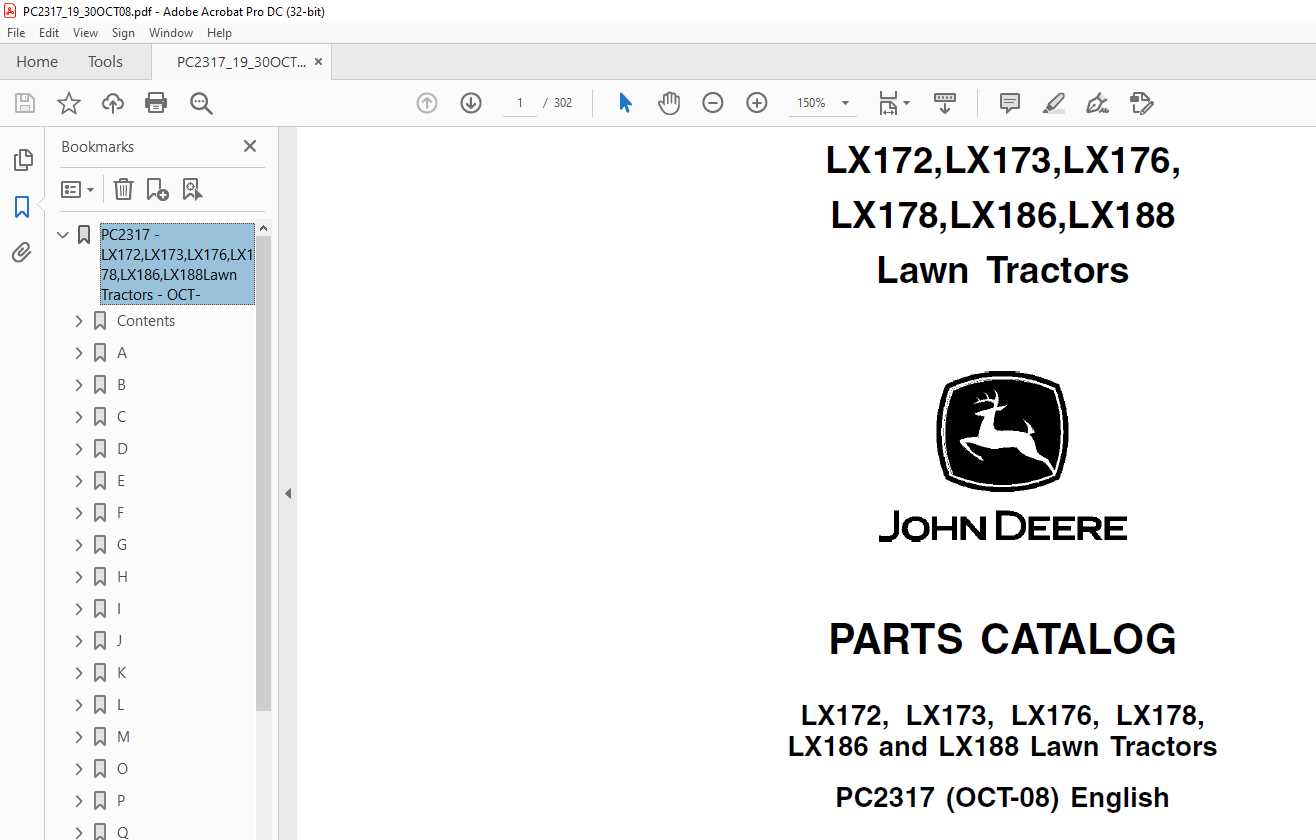 john deere lx172 repair manual