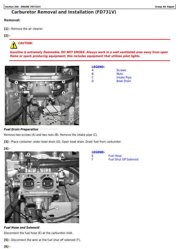 john deere x500 repair manual