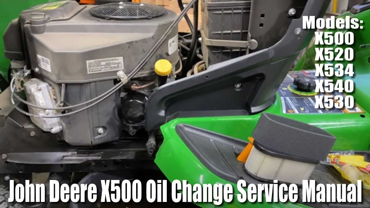 john deere x500 repair manual