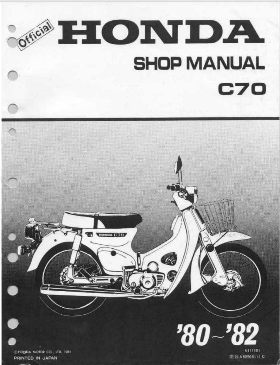 honda c70 repair manual