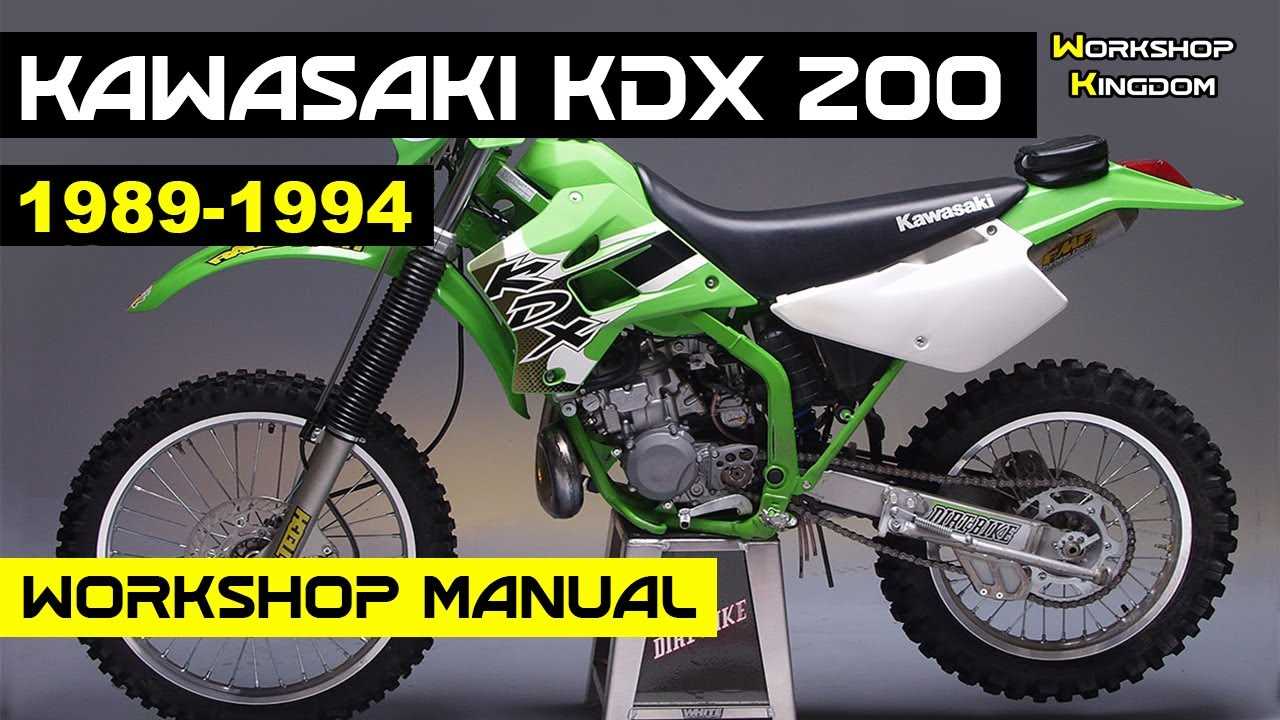 kawasaki kdx 200 repair manual