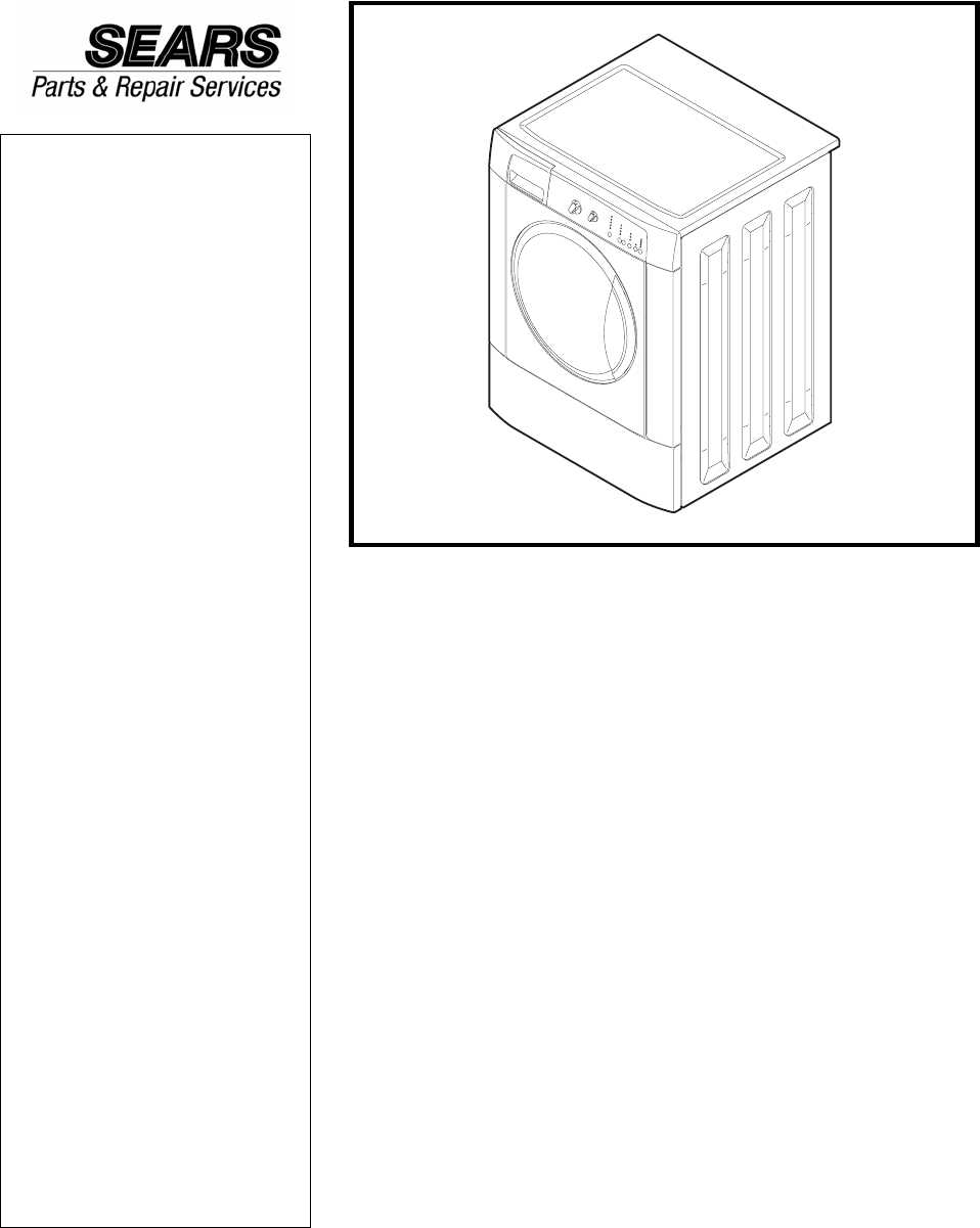 kenmore clothes washer repair manual