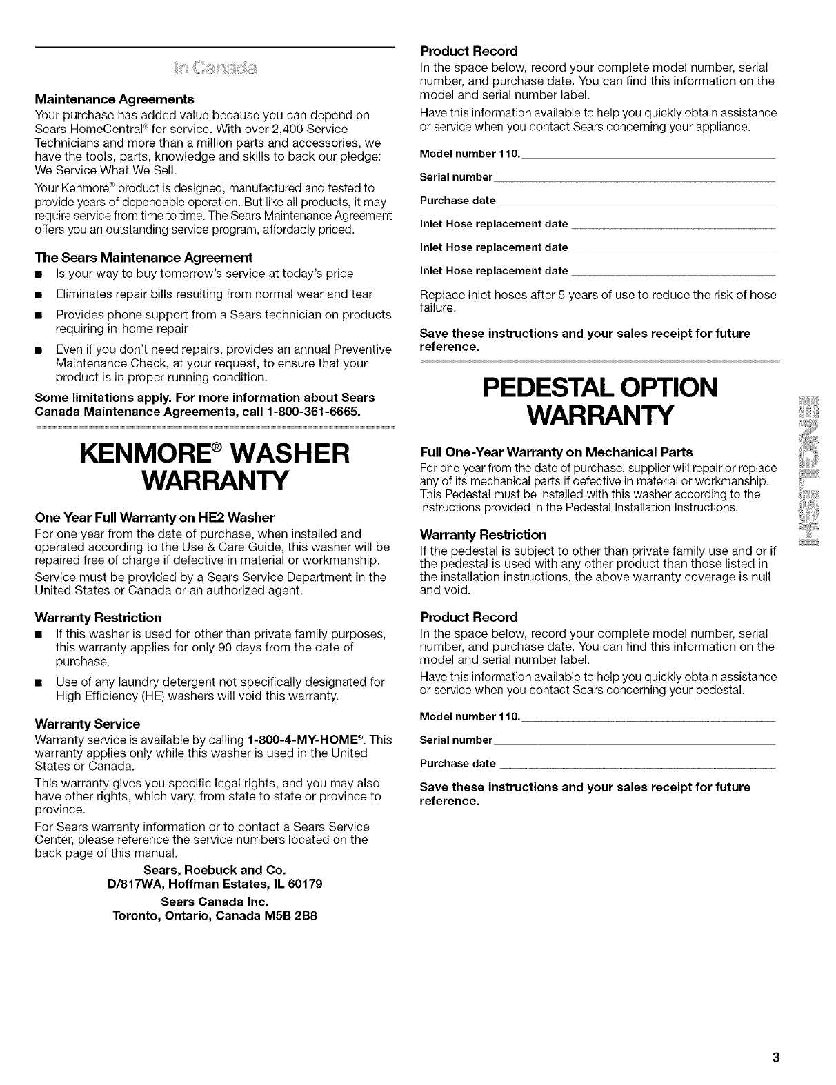 kenmore he2 washer repair manual