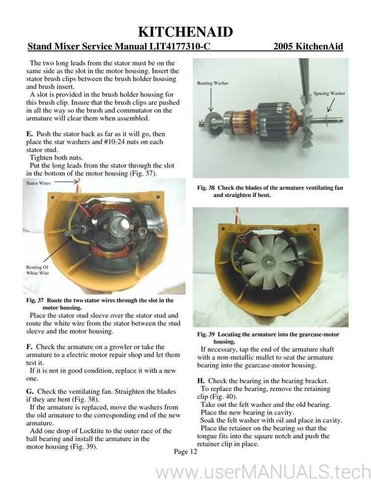 kitchenaid artisan mixer repair manual