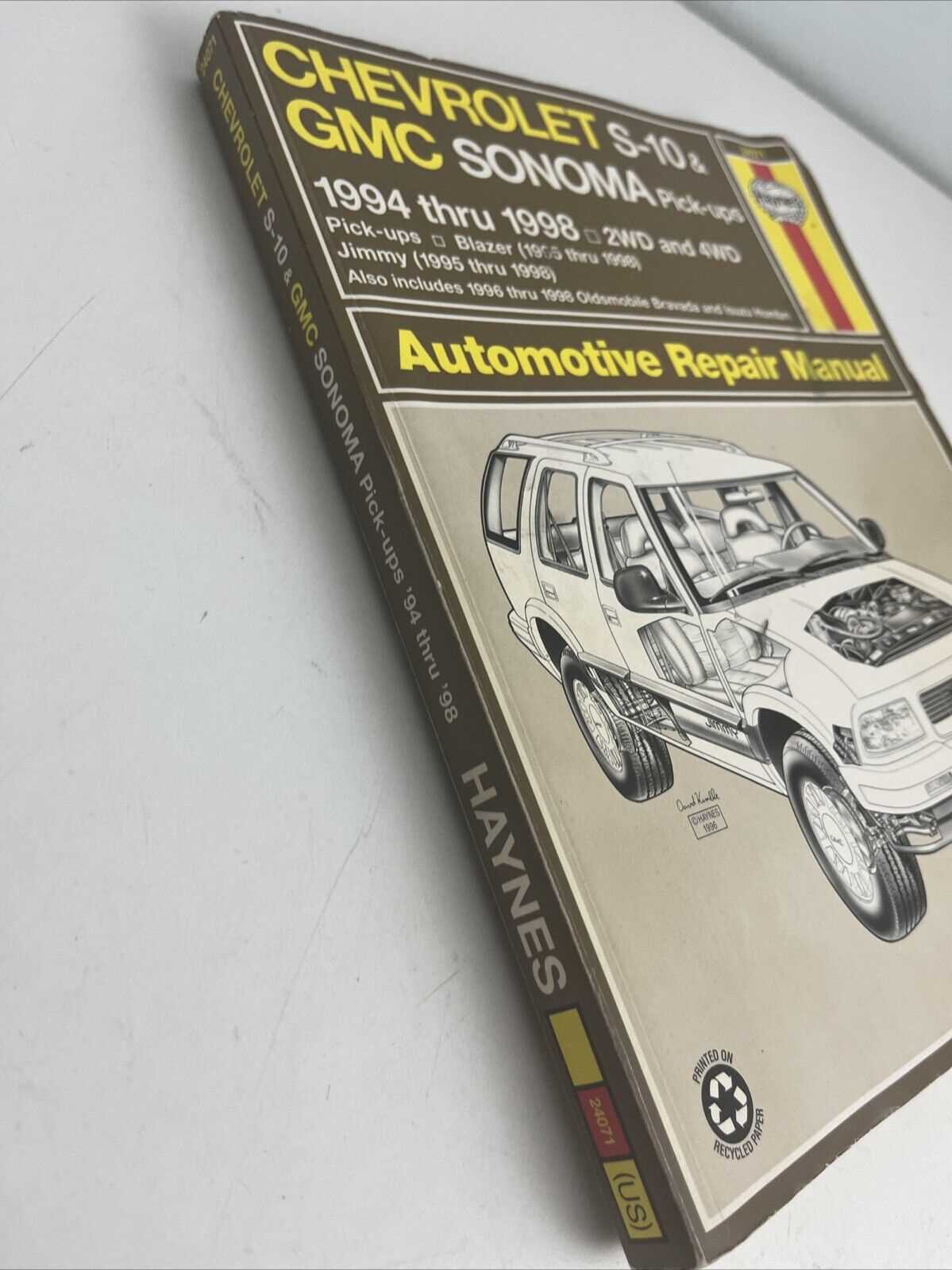 gmc sonoma repair manual