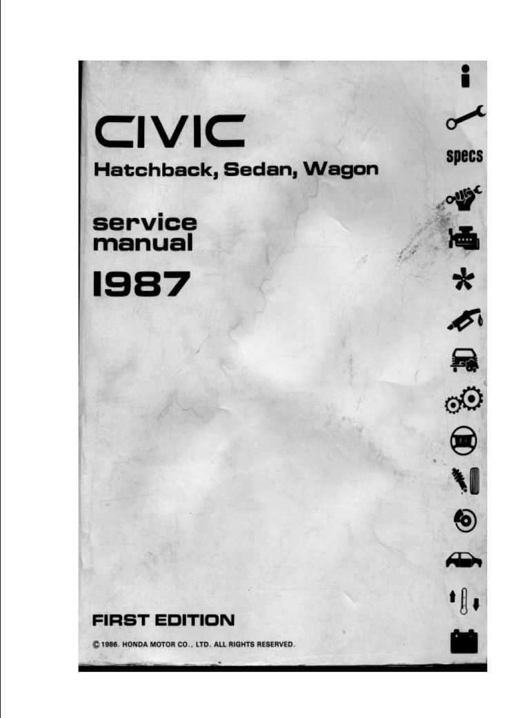 honda civic service and repair manual