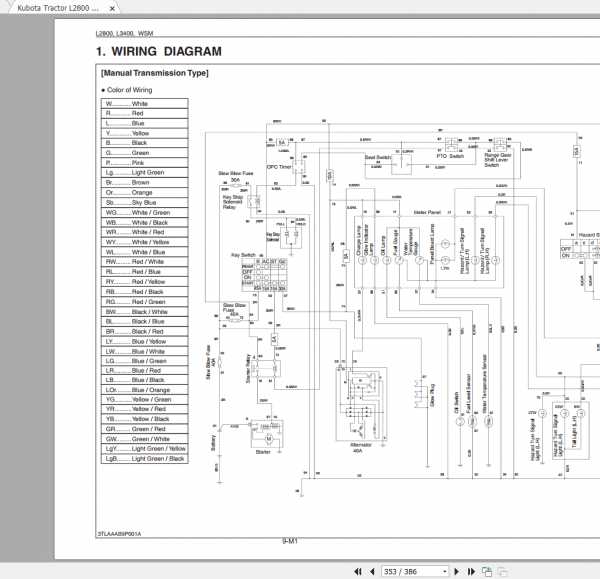 kubota l2800 repair manual