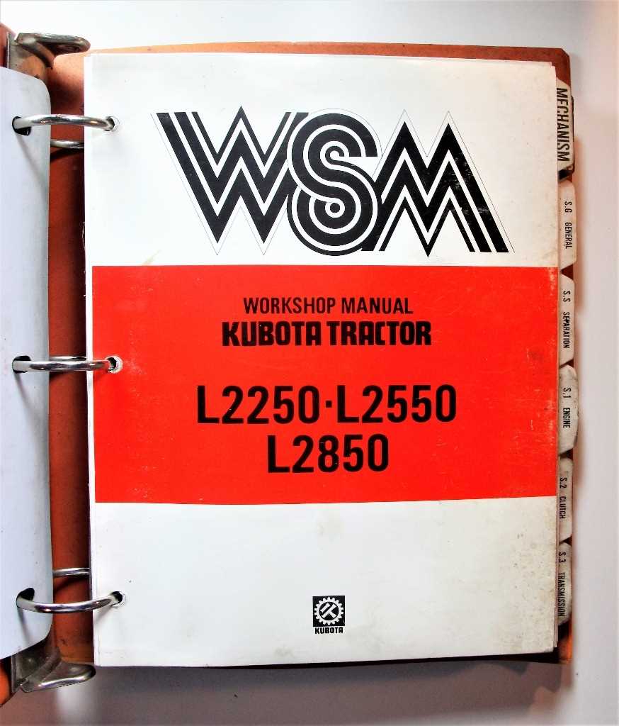 kubota l2850 repair manual