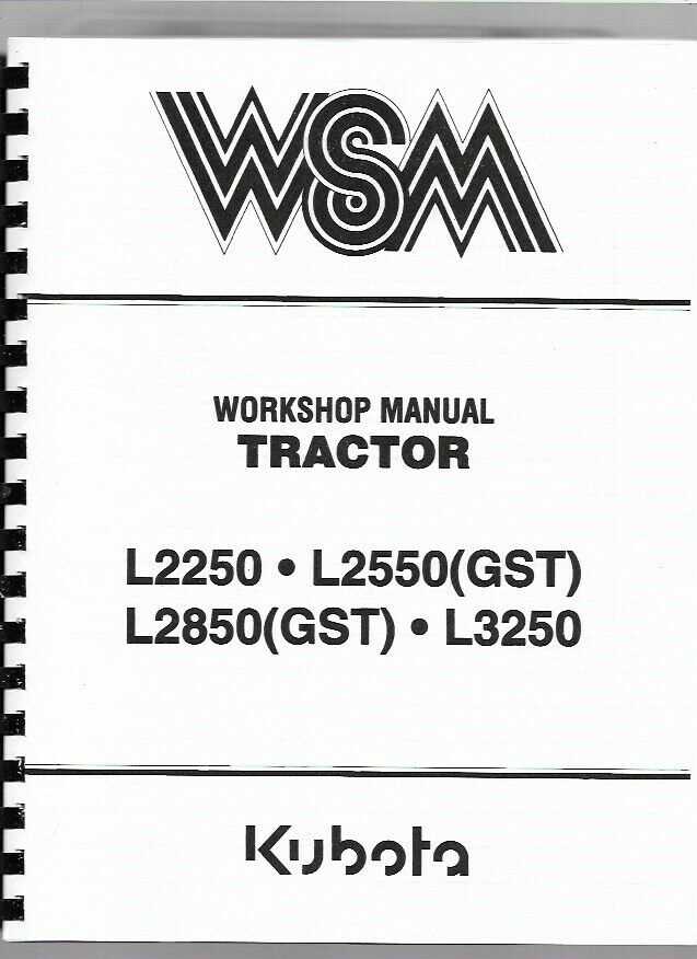 kubota l2850 repair manual