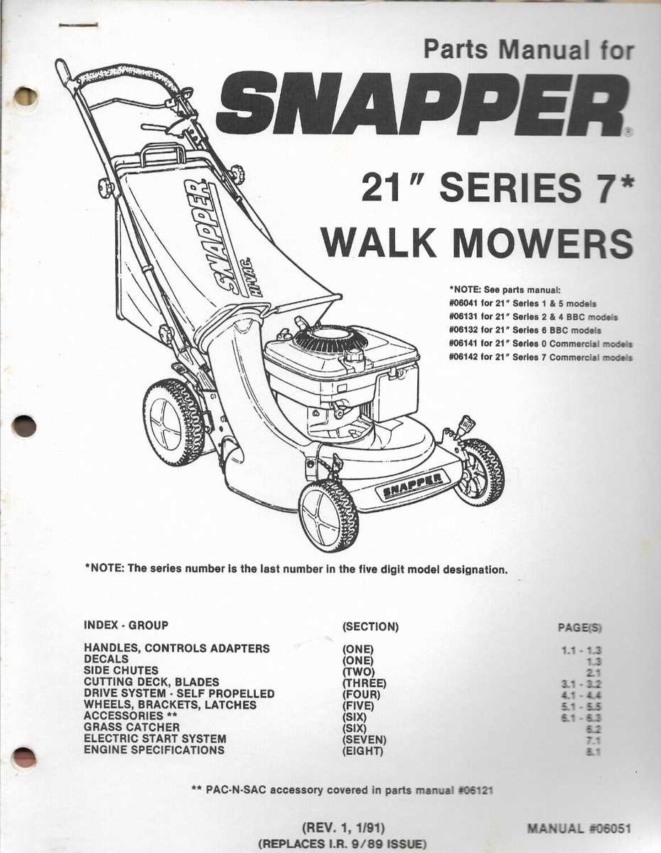 snapper lawn mower repair manual