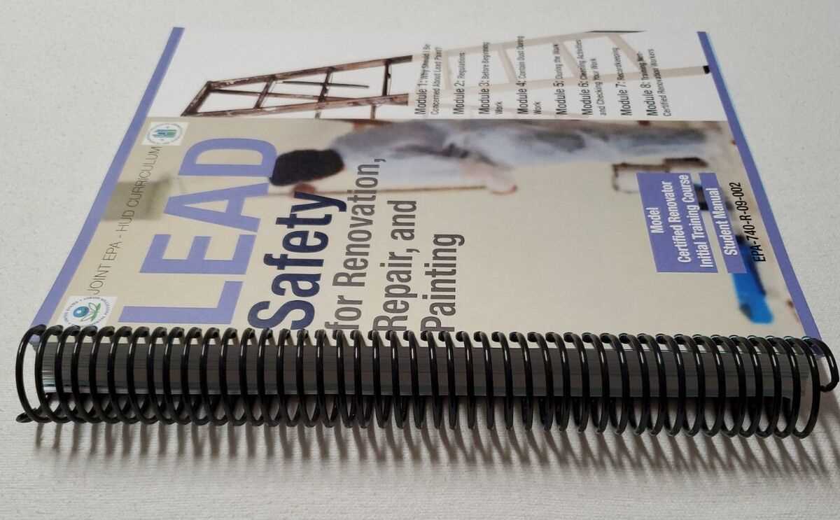 lead safety for renovation repair and painting student manual