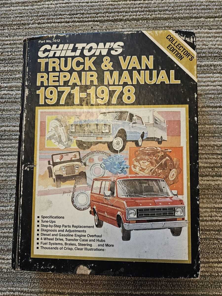 chilton truck and van repair manual